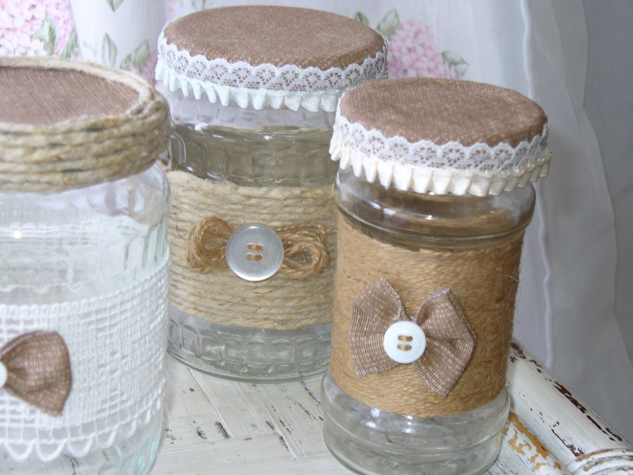 Декор пластиковой банки