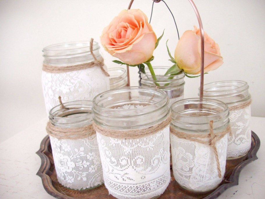 Украшение стеклянных банок