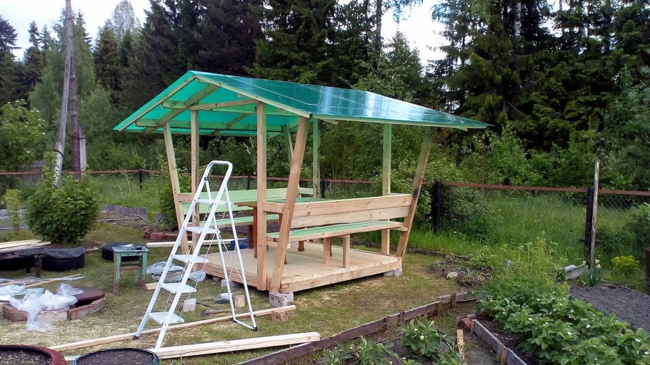 Навес для летней кухни