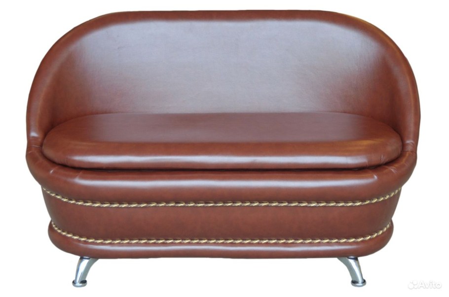 Коричневый брутальный диван диван