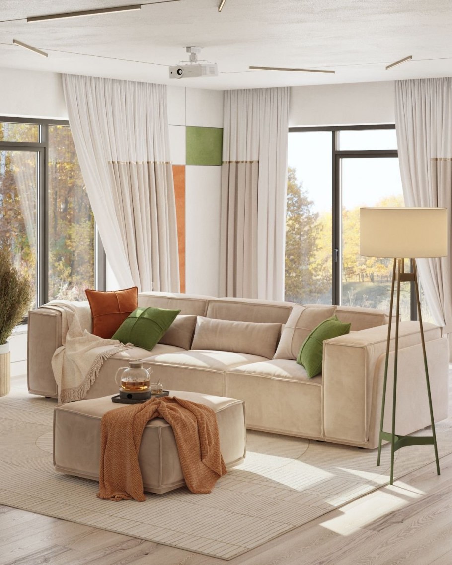 Низкие диваны для гостиной