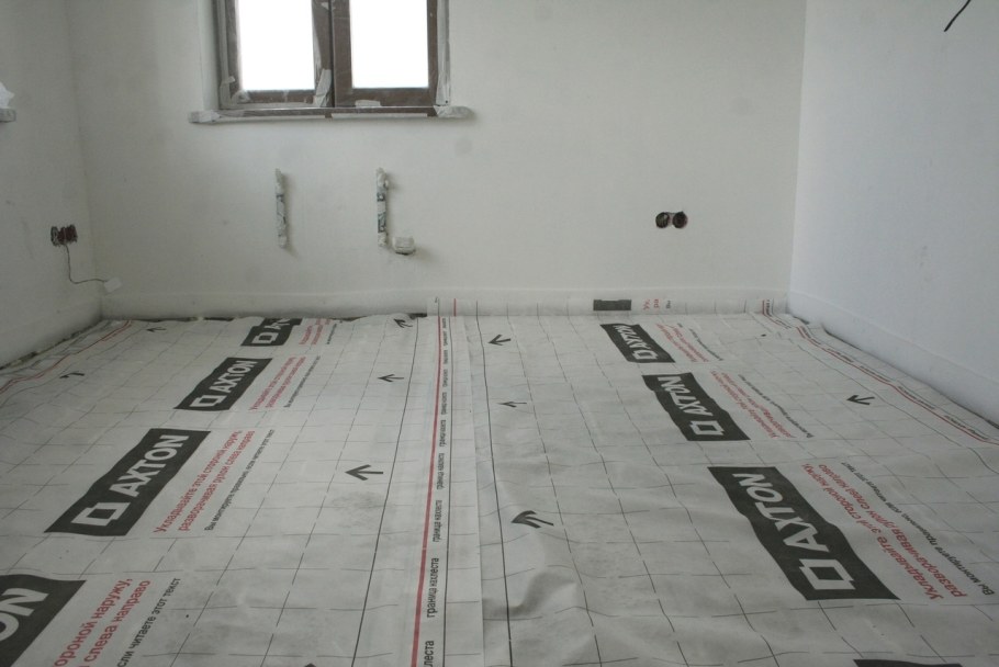 Полусухая стяжка для теплого водяного пола