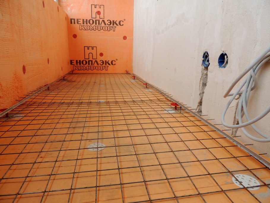Теплый пол на пеноплекс