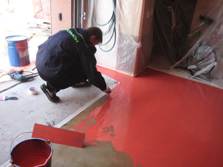 Стяжка пола с пенополистиролом