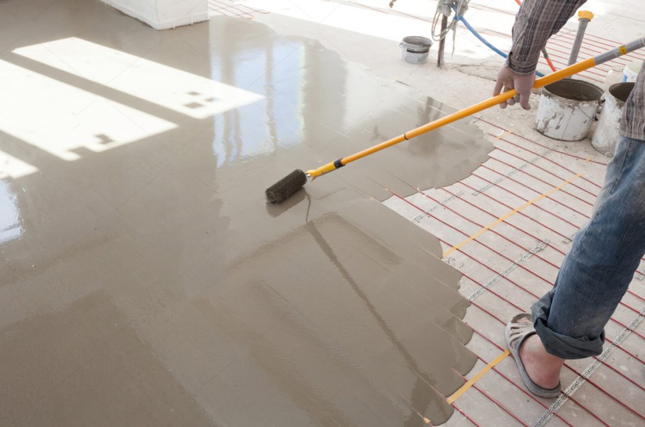 Наливной пол для теплого пола