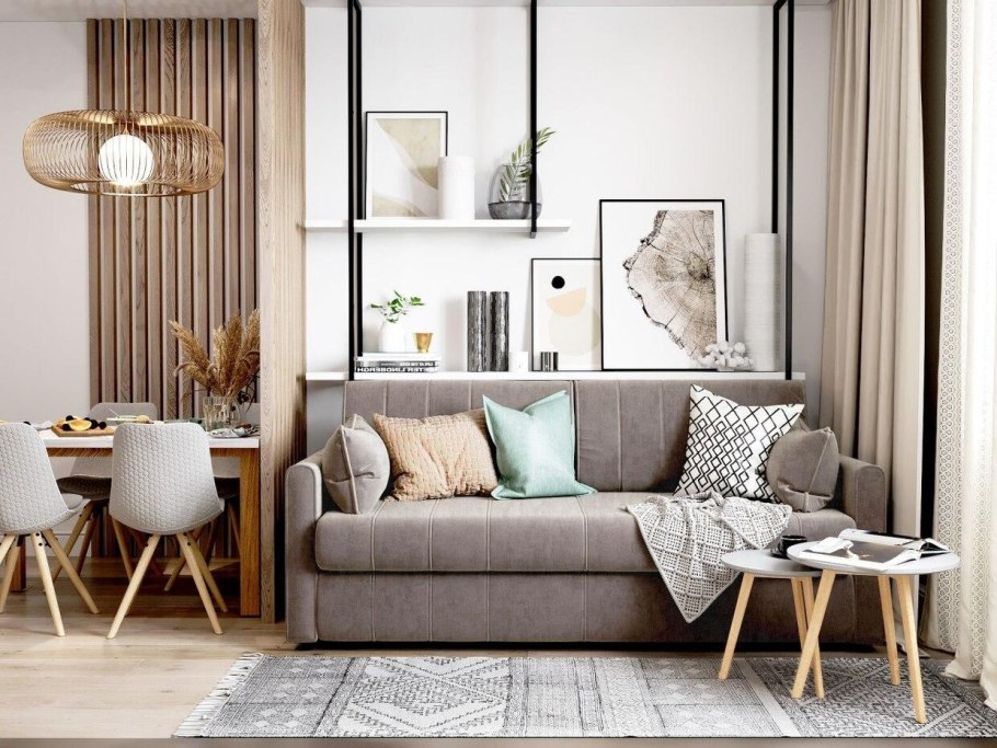 Кухня гостиная икеа 13м