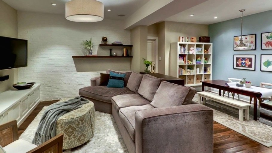 Зонирование большой гостиной