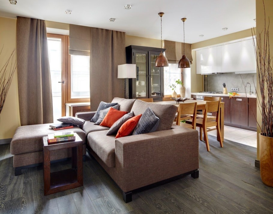 Гостиная-спальня 18м2 икеа