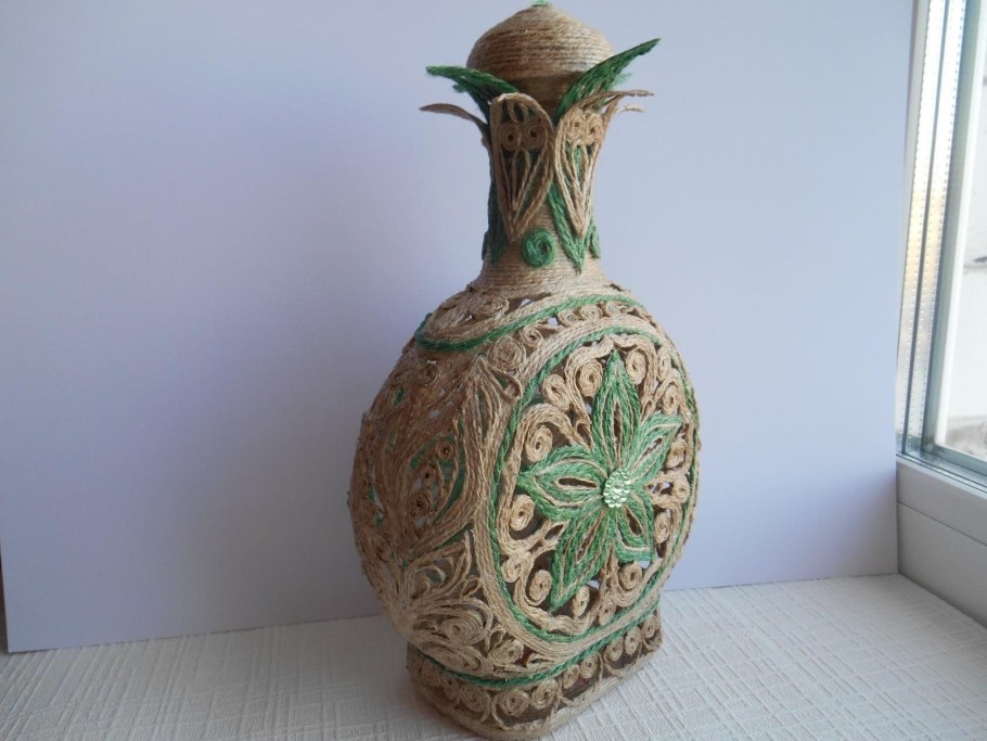 Джутовые вазы