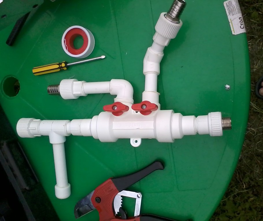 Полипропиленовый водопровод на даче
