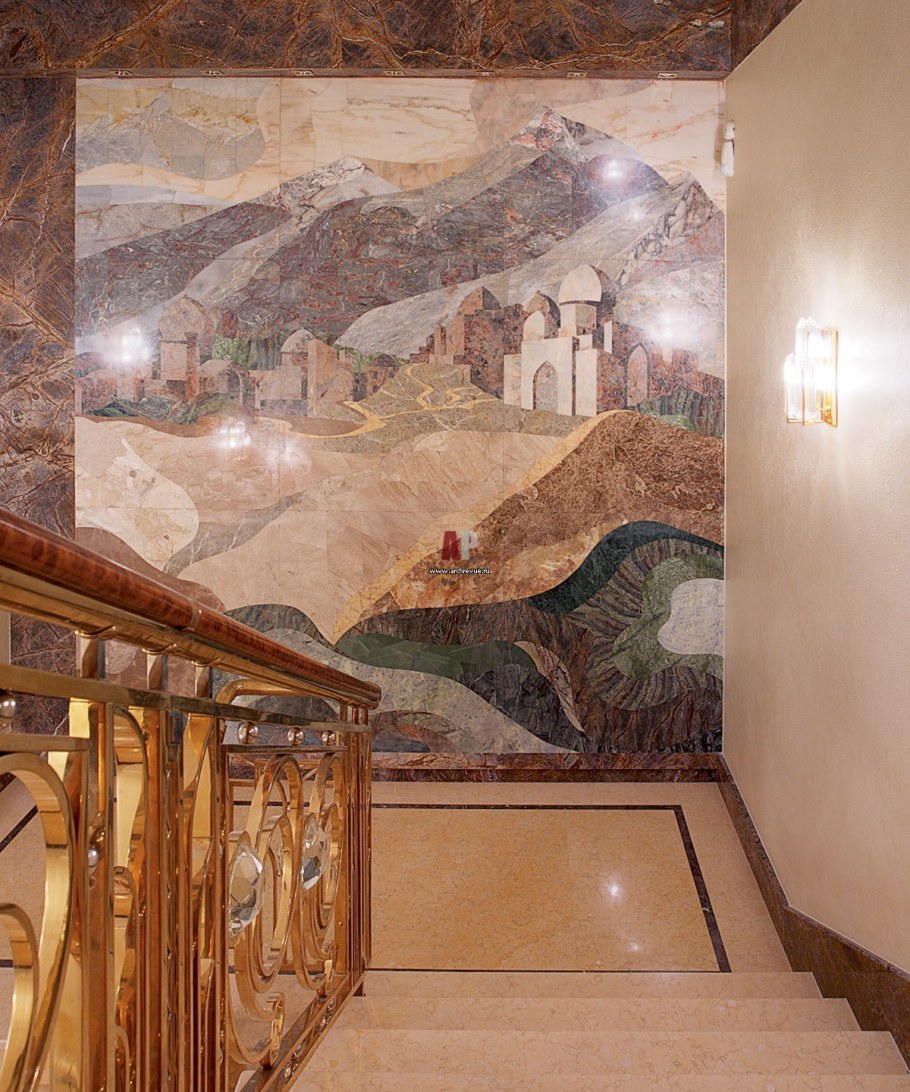 Венецианская штукатурка панно