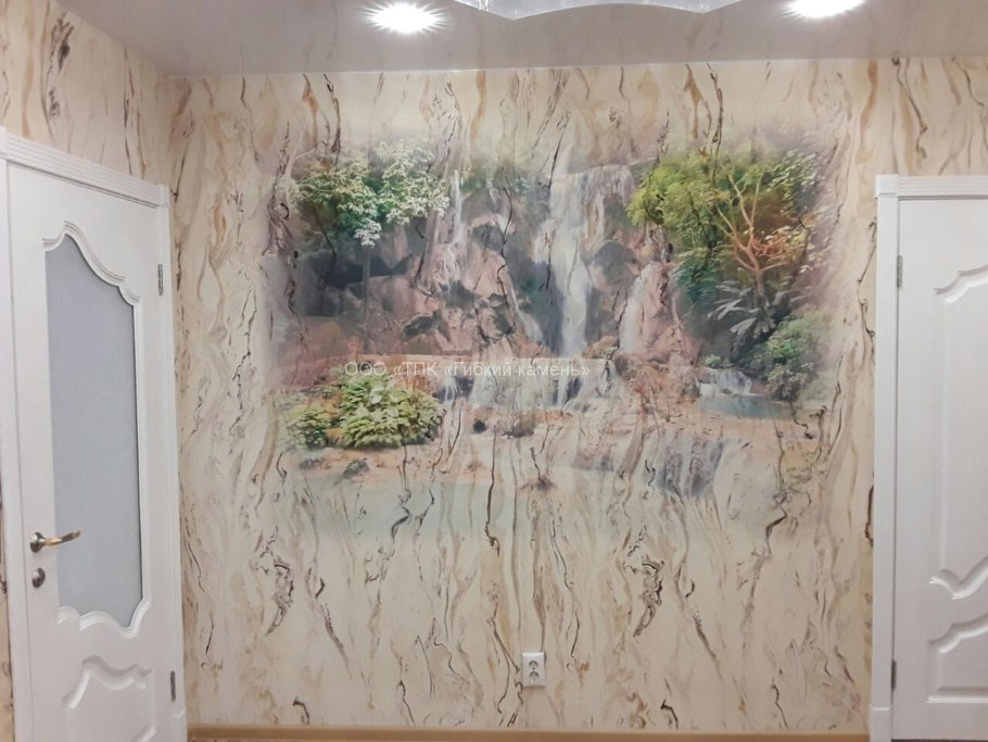 Фреска на гибком мраморе