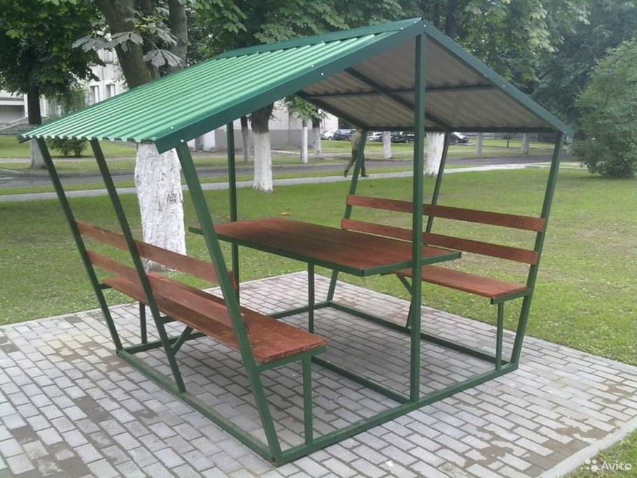 Беседка из профтрубы