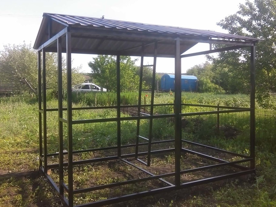 Пергола из профильной трубы 80*80