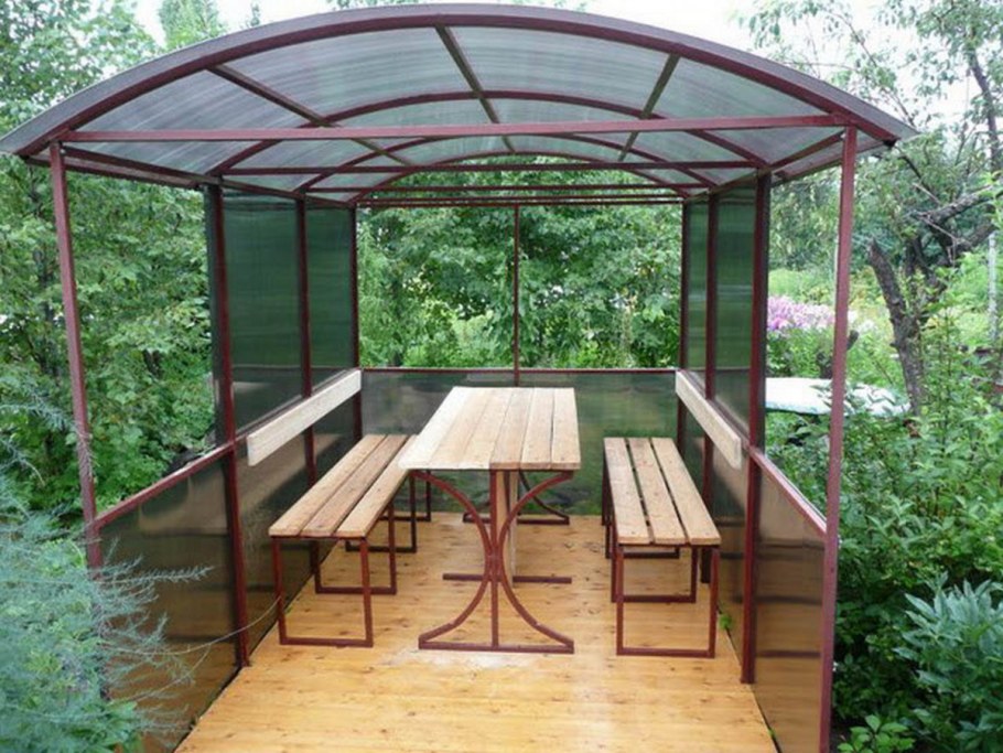 Беседки iz polikarbonata