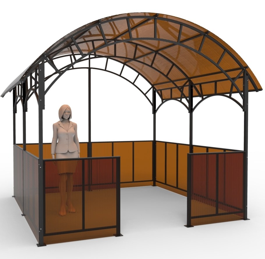 Каркас беседки из профильной трубы