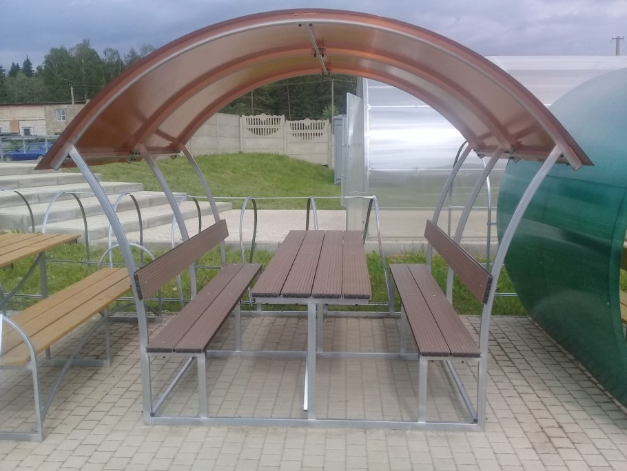 Беседки металлические из поликарбоната