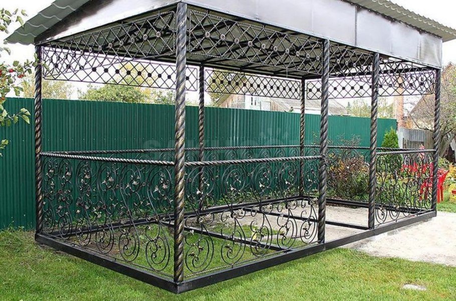 Беседка для дачи из металла