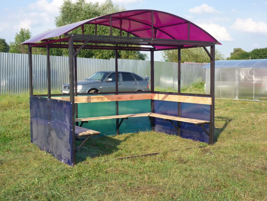 Беседки iz polikarbonata