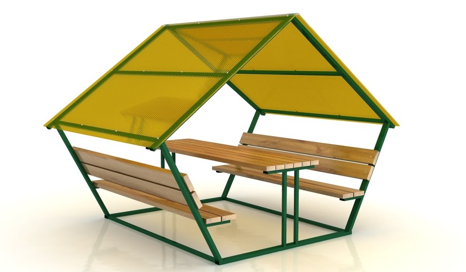 Беседка Дачная 2х2 металл