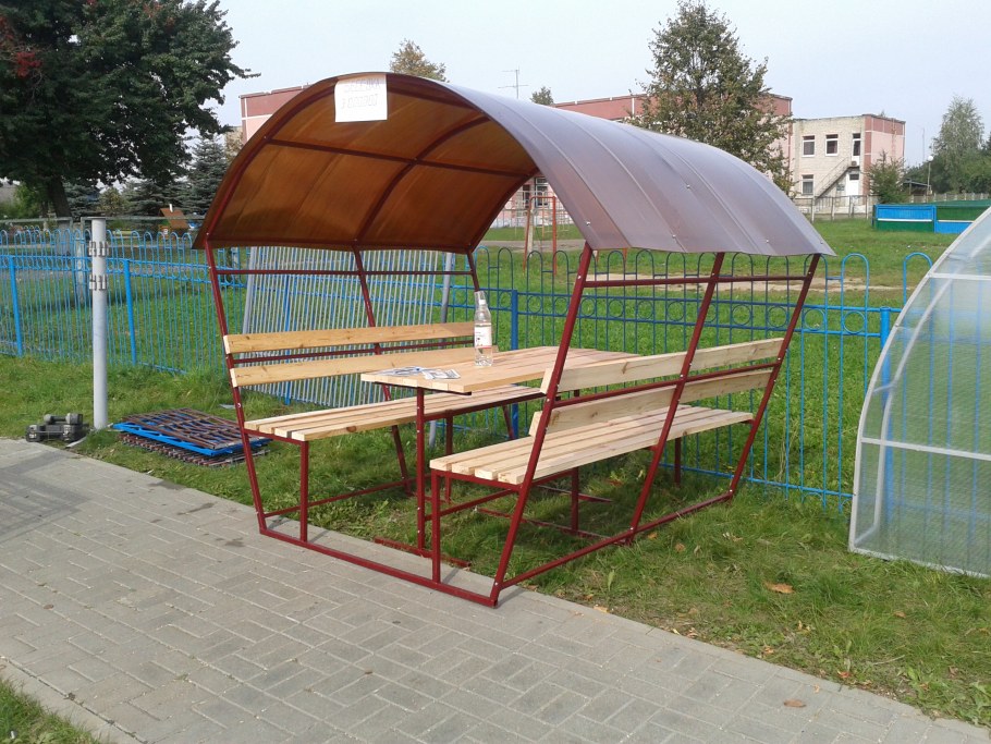 Проект металлической беседки