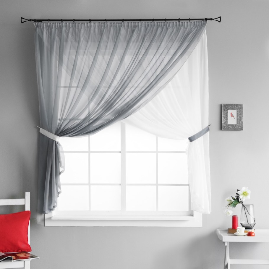 Кухонная тюль аркой