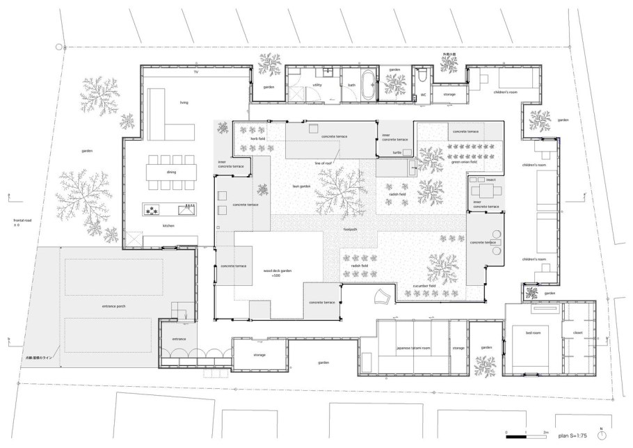 Традиционный японский дом план
