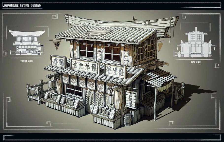 Японский дом планировка чертеж