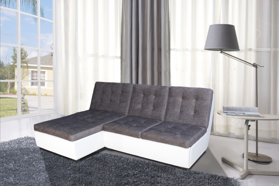 Диван Милан белый экокожа