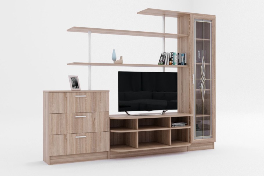 Юниор 2 детская мебель стенка