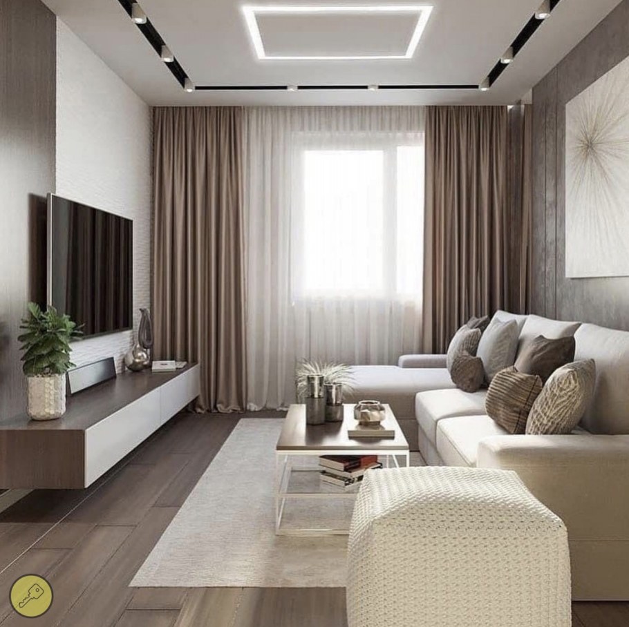 Интерьер гостинной 18кв м