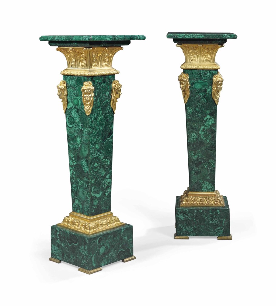 Малахит колонны