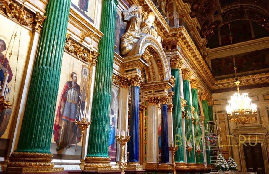 Малахитовая столешница Эрмитаж