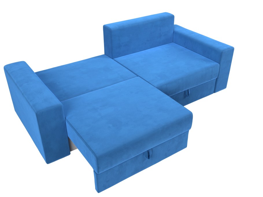 Угол Холидей велюр фиолетовый