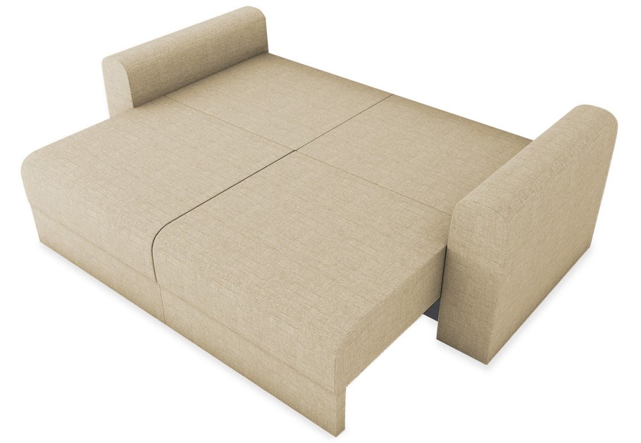 Прямой диван Мэдисон серо-голубой