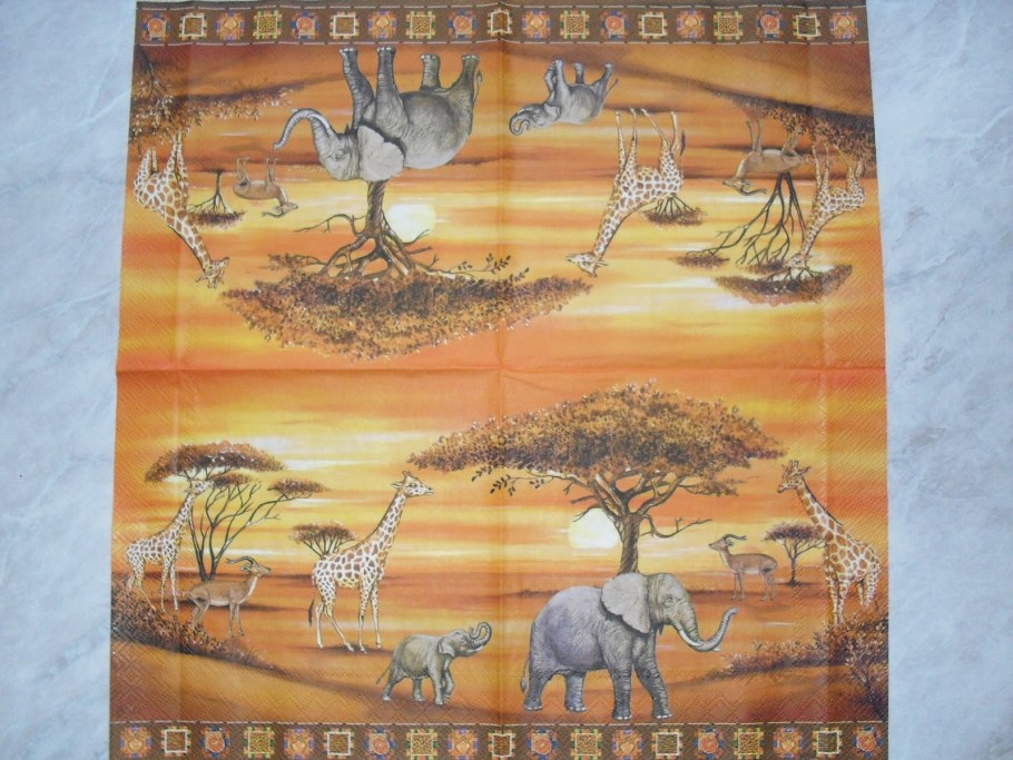 Декупажные салфетки Африка
