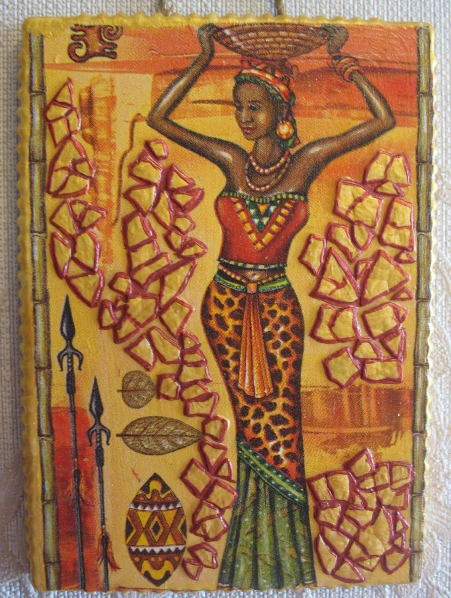 Африканские мотивы для декупажа