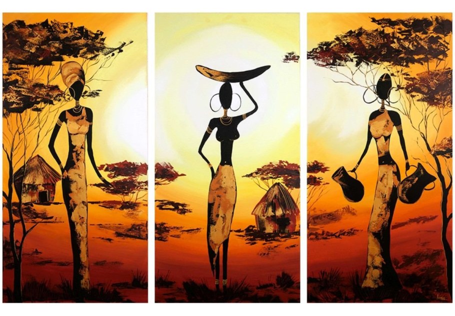 Абстрактная живопись в африканском стиле