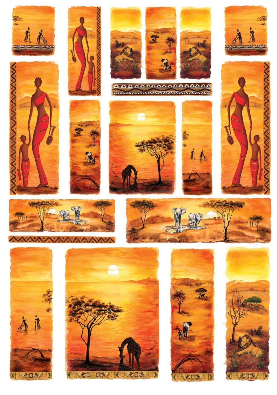 Салфетки для декупажа африканские мотивы