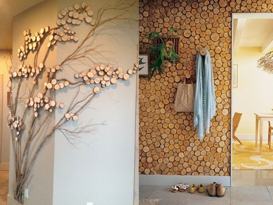 Декор стены в гостиной