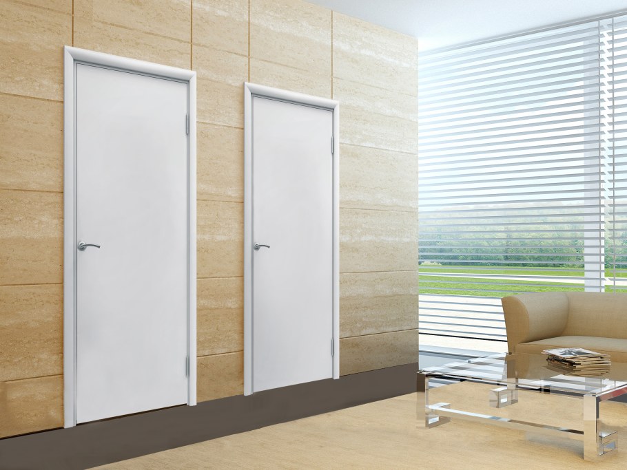 Двери ПВХ входные штульповые