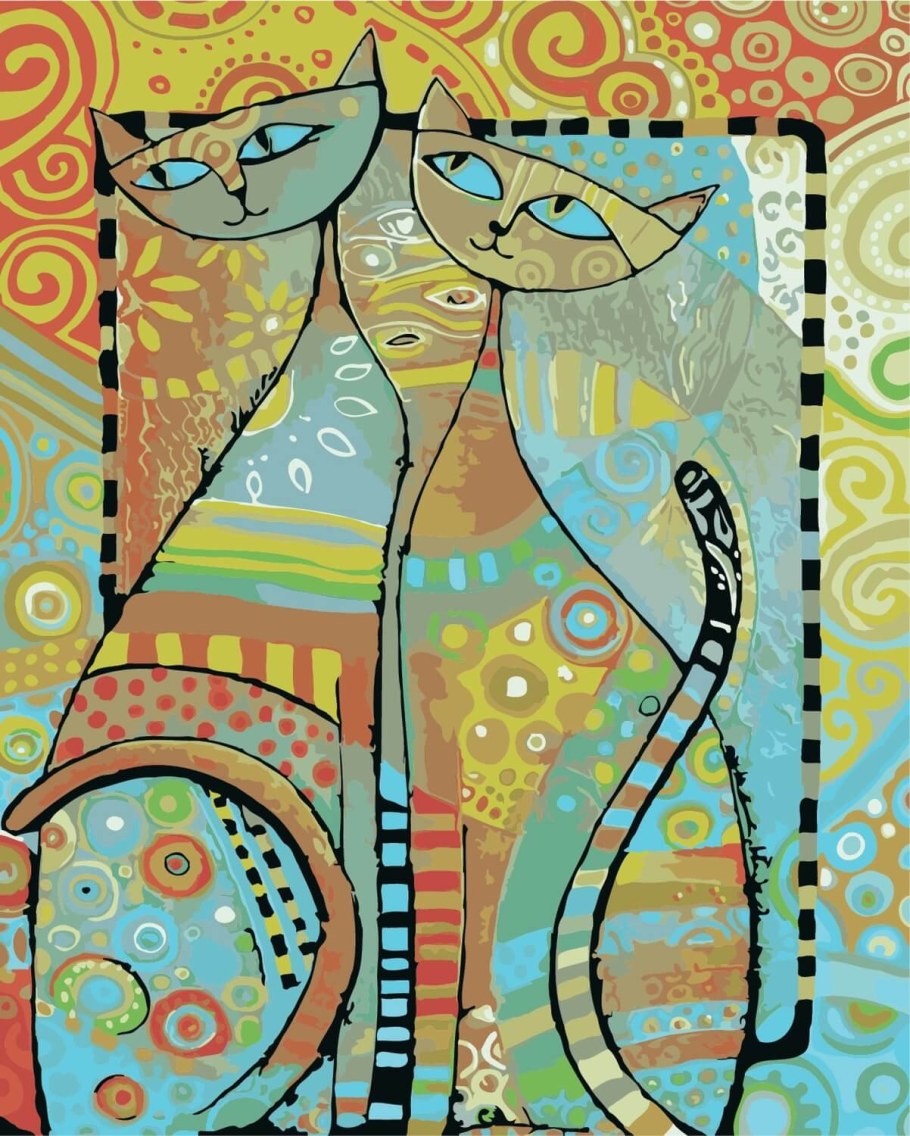 Батик кошки