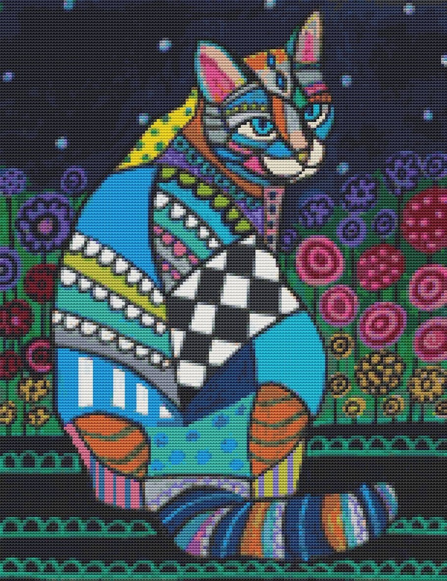 Декоративность в композиции коты