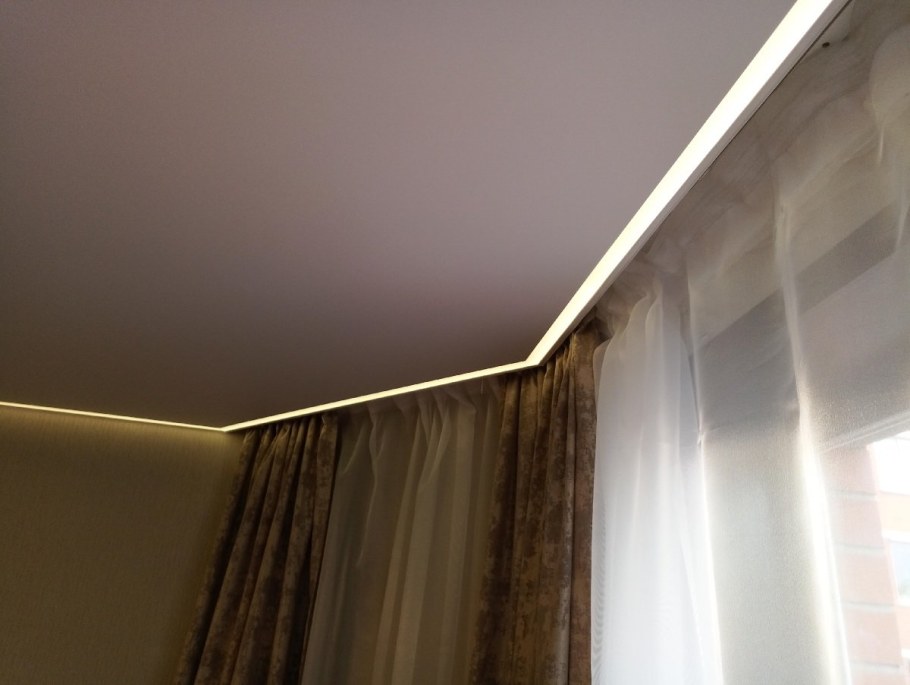 Высота крепления карниза для штор