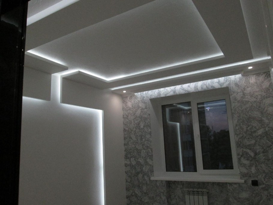 Синяя отделка в квартире