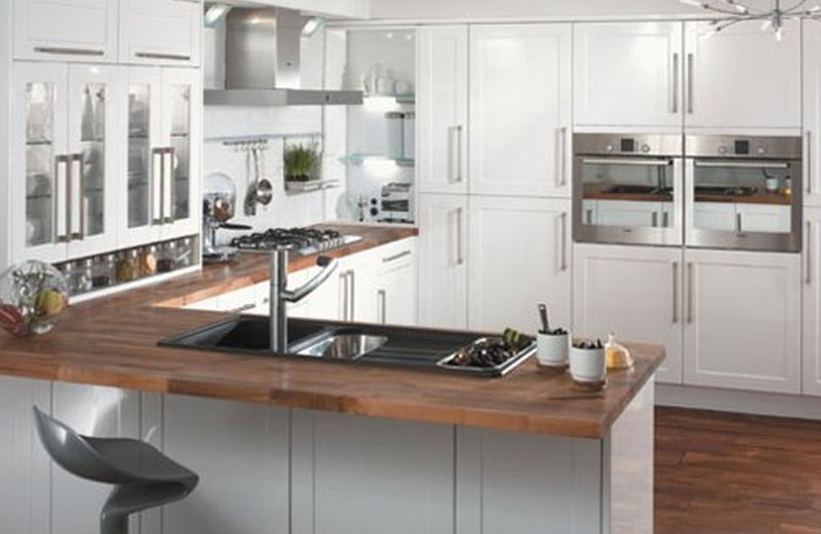 Кухня икеа с полуостровом