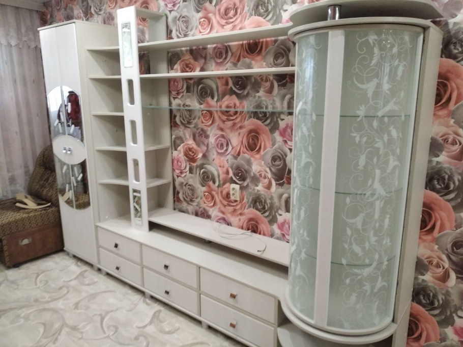 Стенка Нэнси 1 какао глянец Горизонт