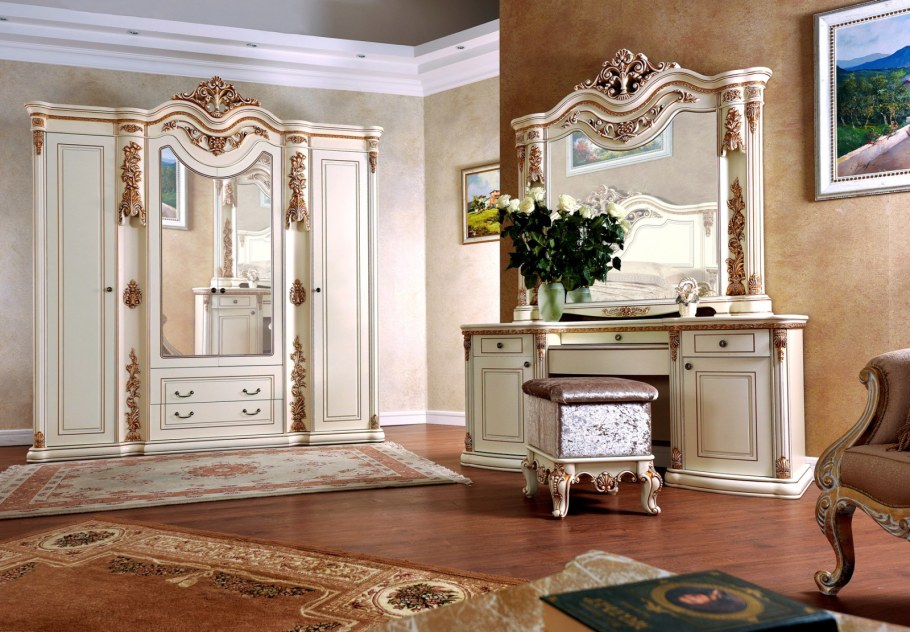 Спальня Габриэлла крем глянец