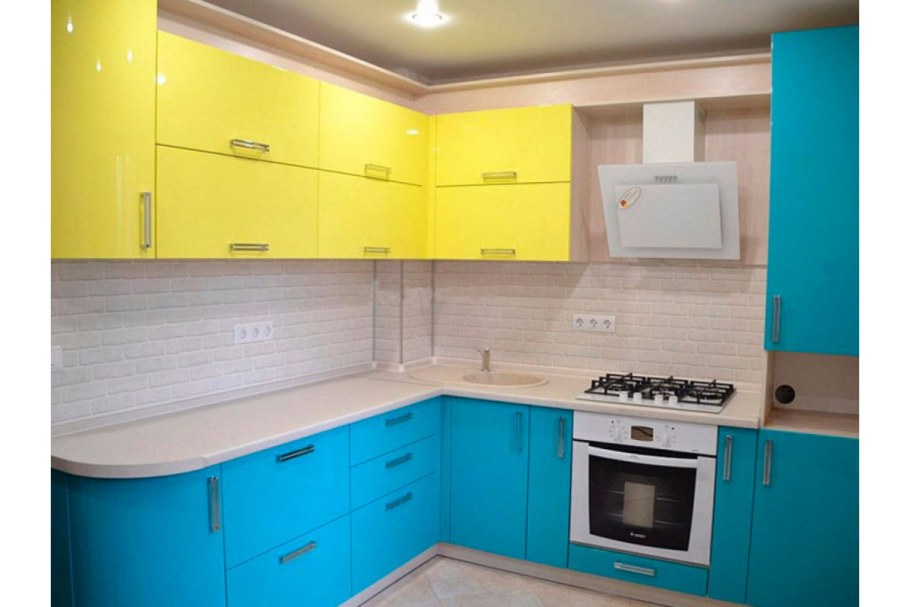 Кухня Аквамарин МДФ эмаль