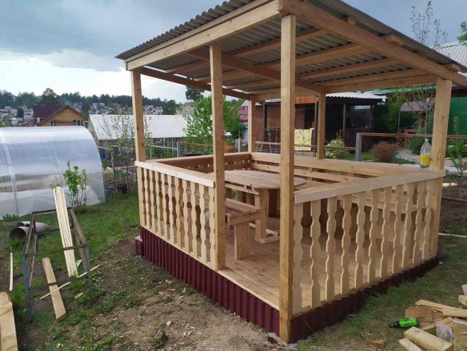 Самодельные беседки на даче